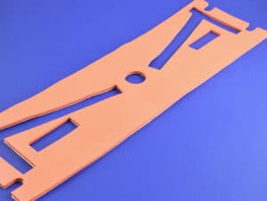 Closed cell silicone foam, custom manufactured and die cut by American Flexible Products.